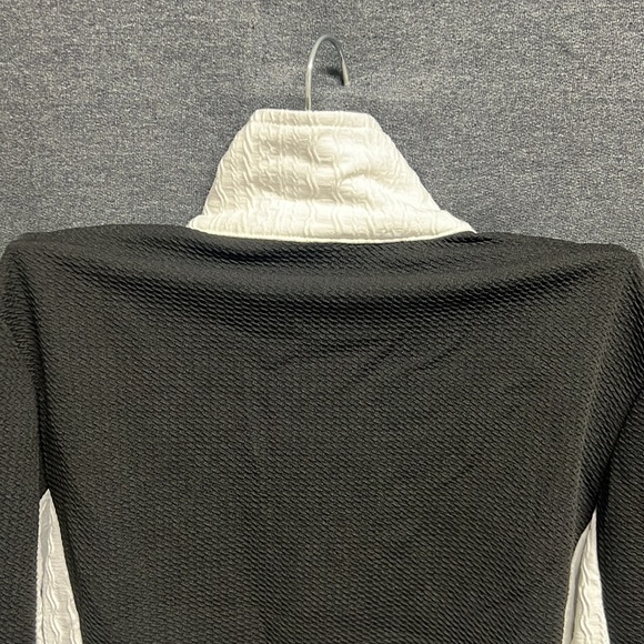 SHEIN EZwear Letter Graphic Two Tone Zip Up Crop Jacket - Small - Picture 7 of 11